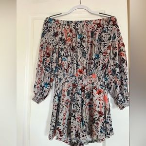 Free People Floral Romper